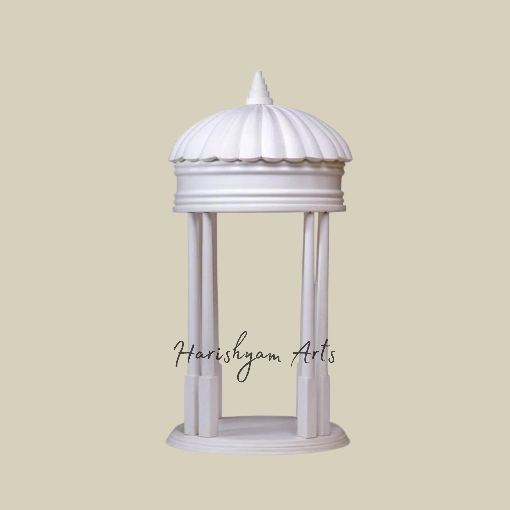36" Corian Central Dome Table Top Mandir