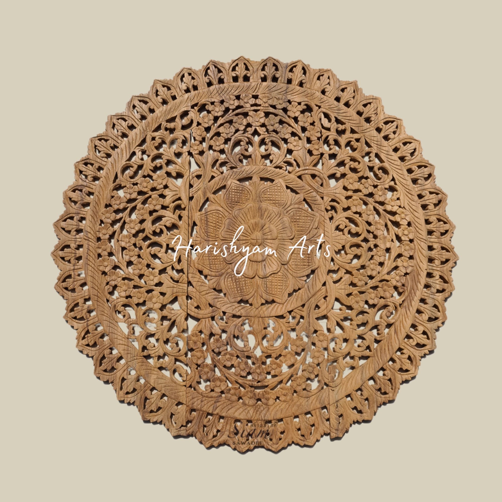 36" Home Decorative Carved Wood Wall Plaques