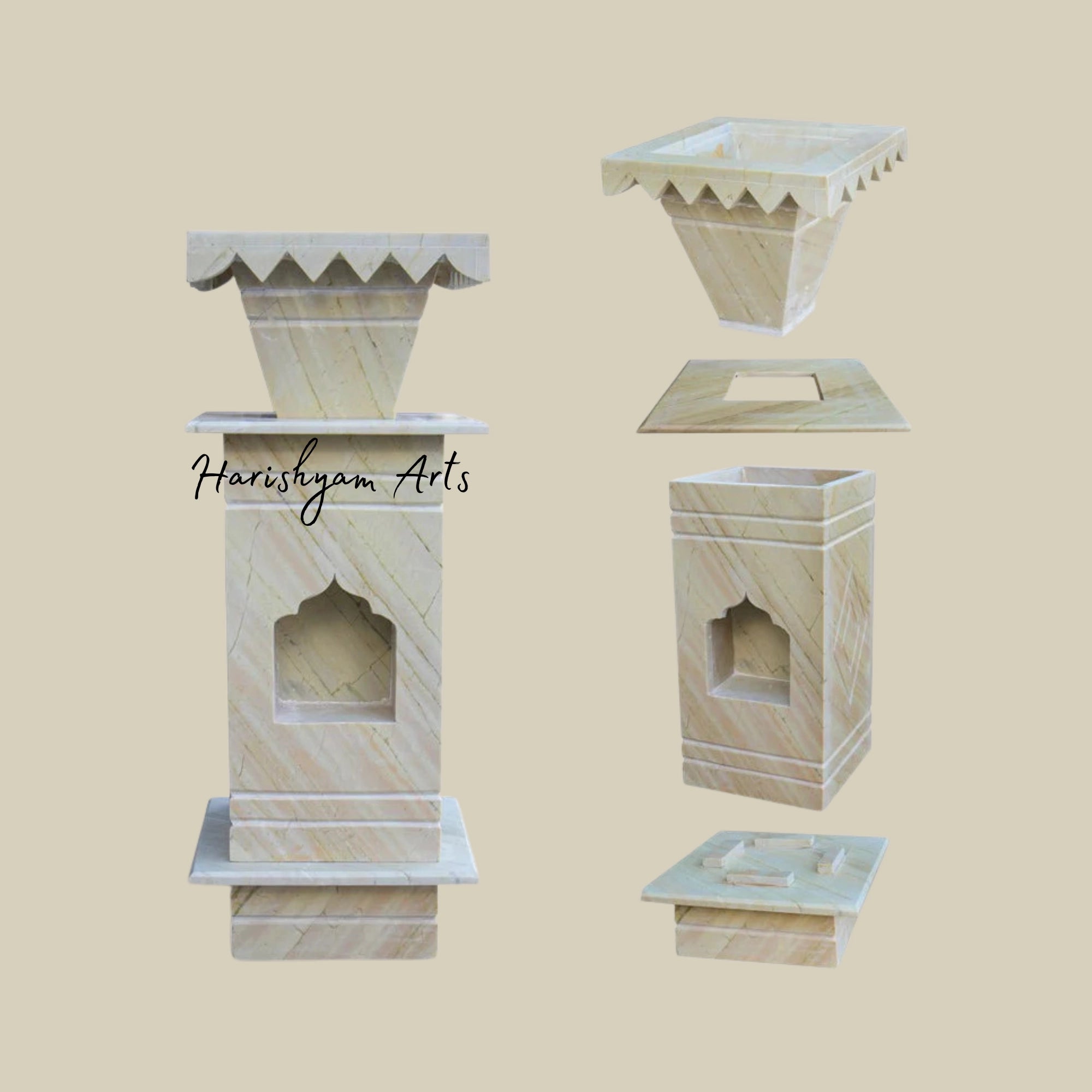 36" Purchase Marble Tulsi Pot Online1