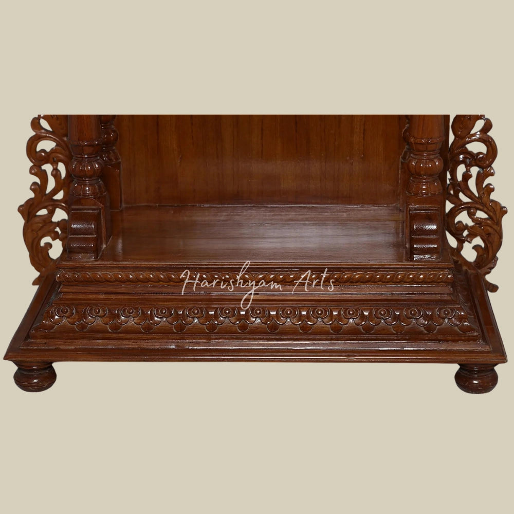 38" Small Teakwood Temple For Home