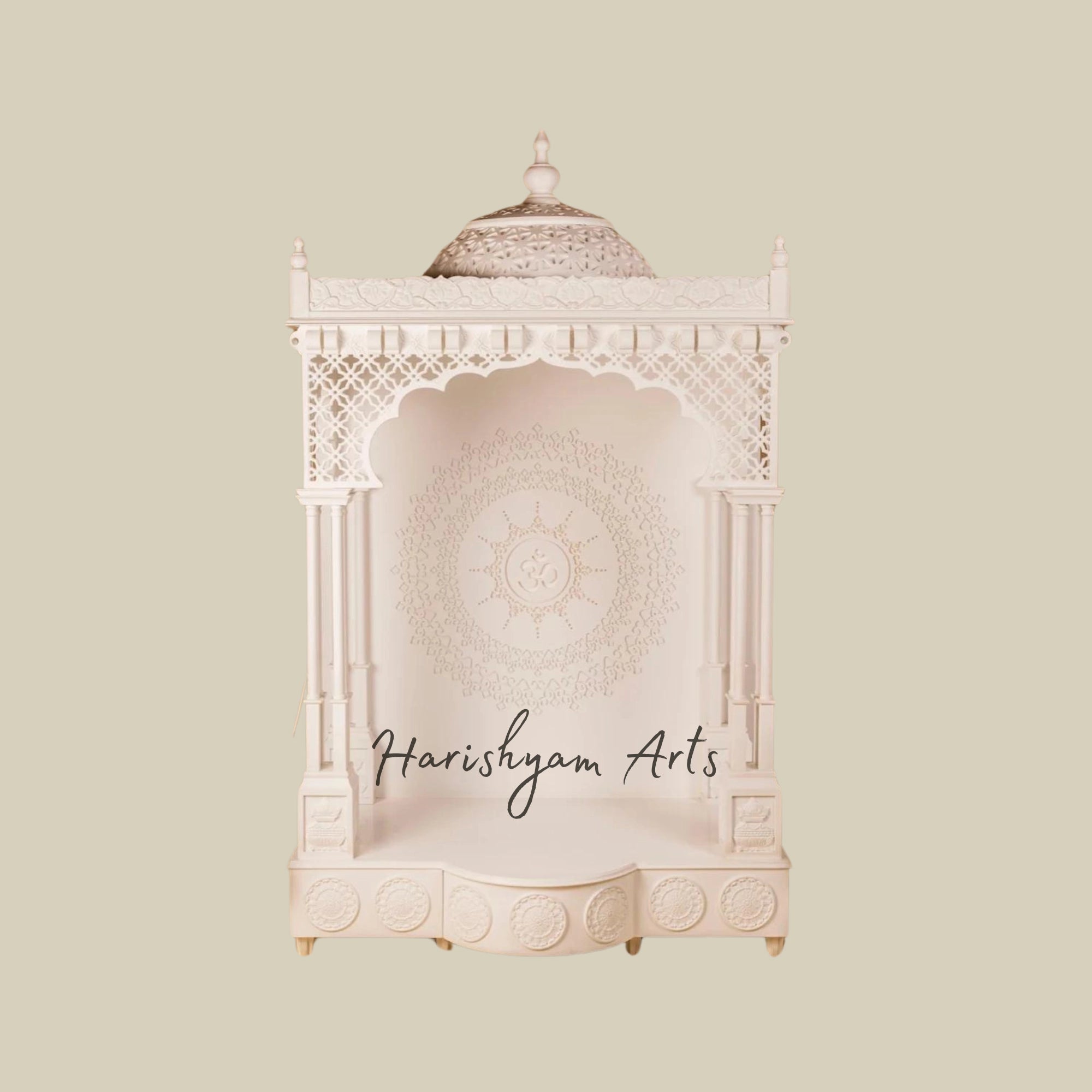 53" Ornate Corian Mandir for Home