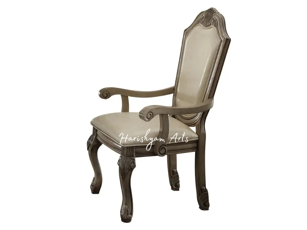 7-Piece Antique White Pedestal Dining Set
