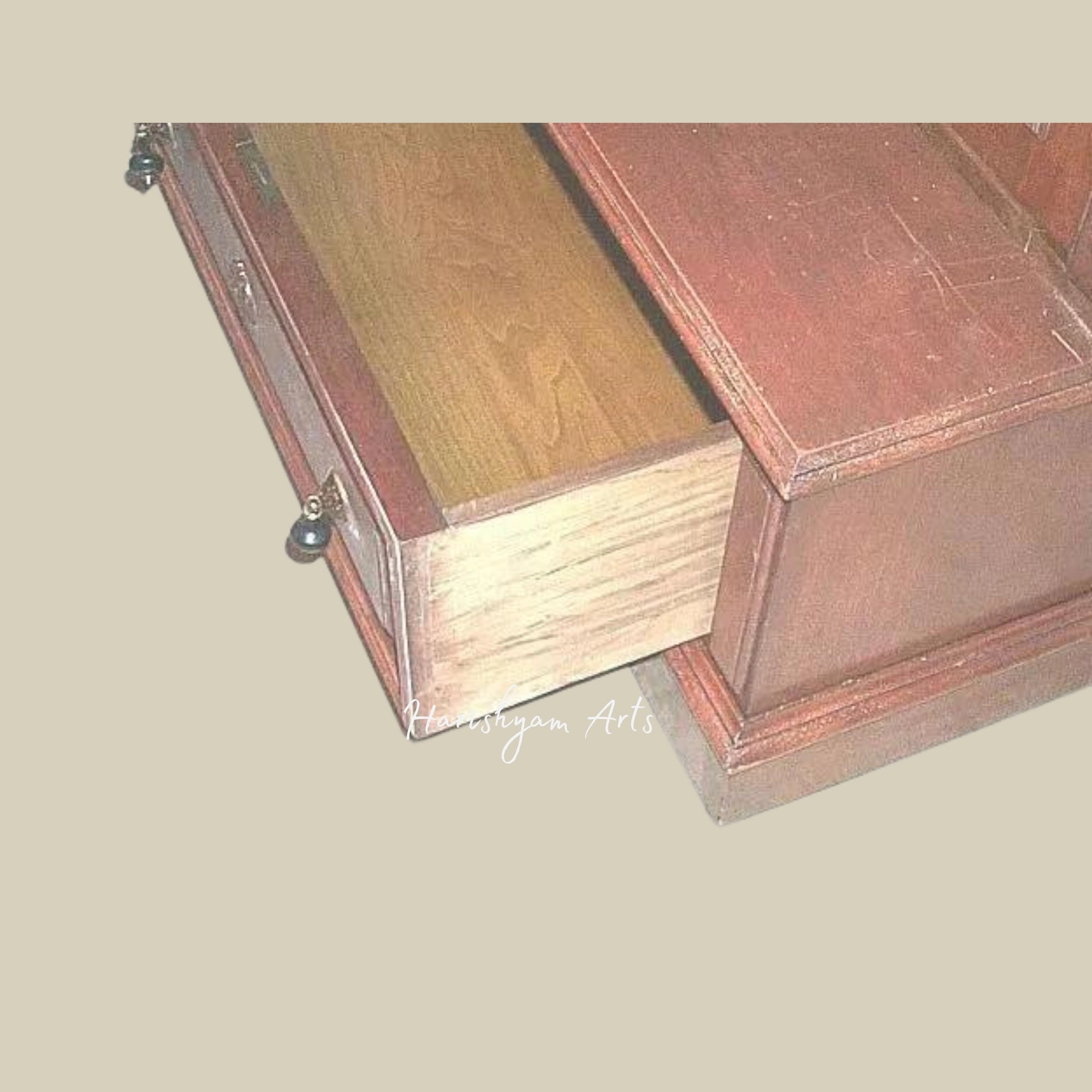 70" Antique Victorian Walnut Bookshelf - Tall Bookcase with Two Glass Doors3