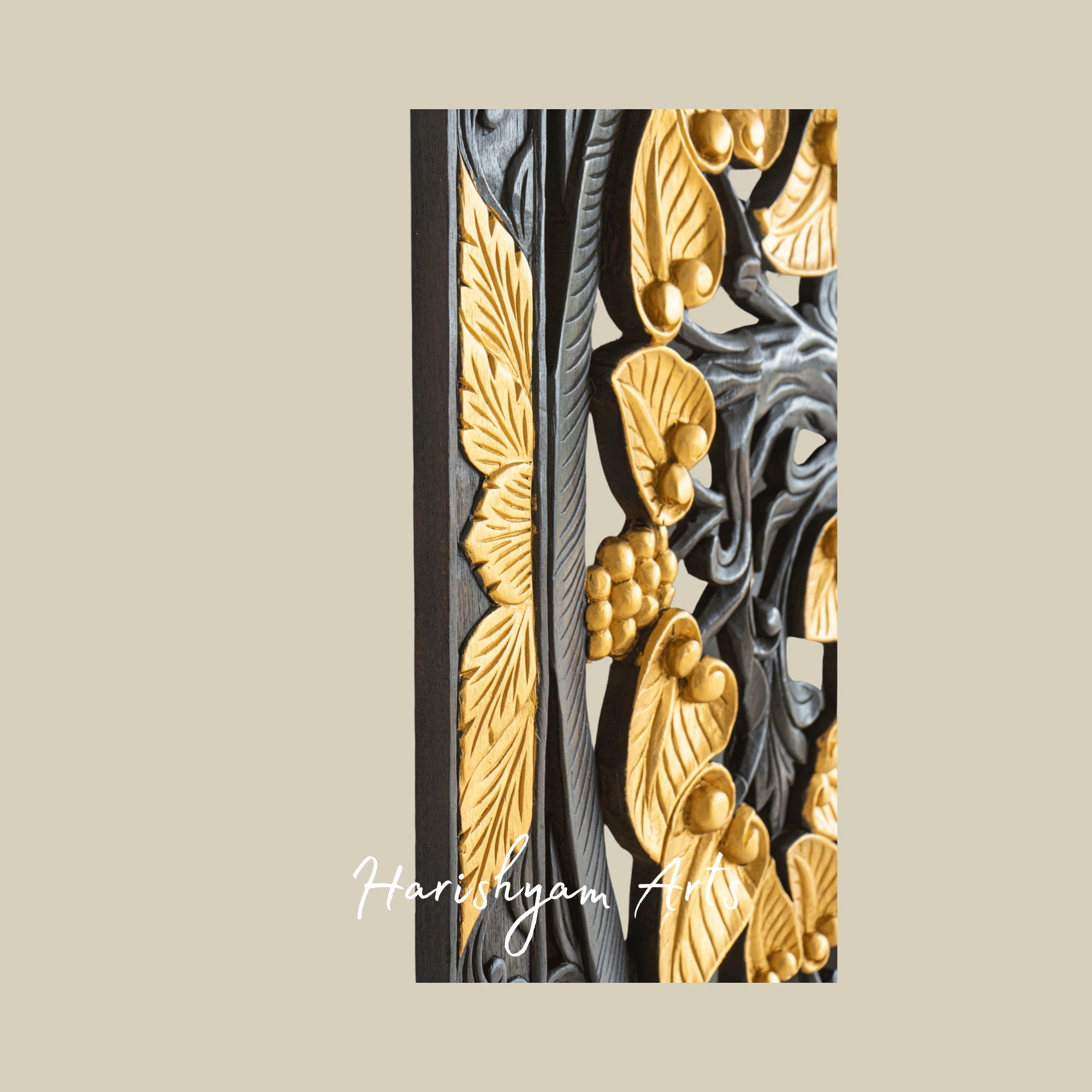 72" Golden Bodhi Tree Wooden Wall Art Decor