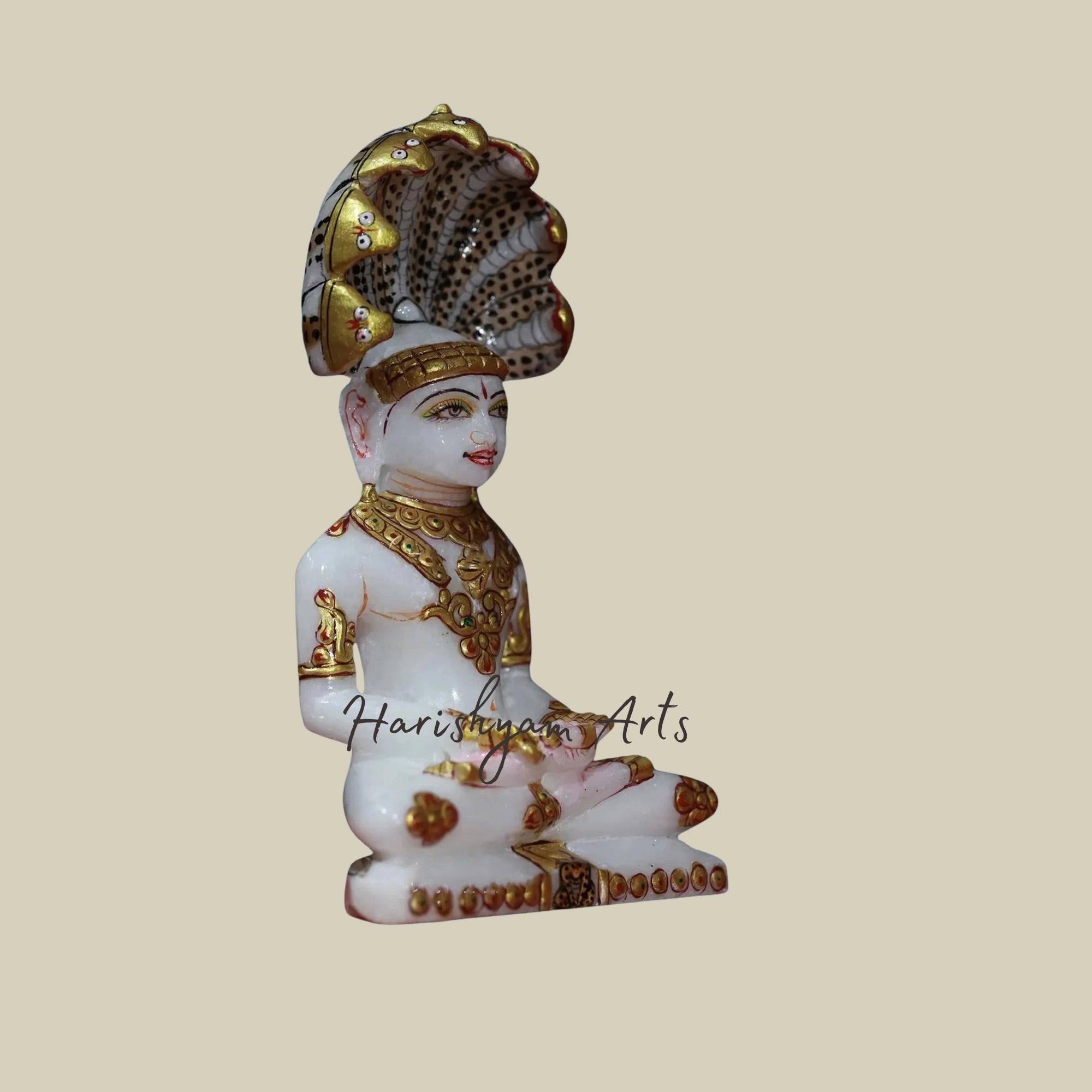 7" Jain Parshwanath Marble Murti2