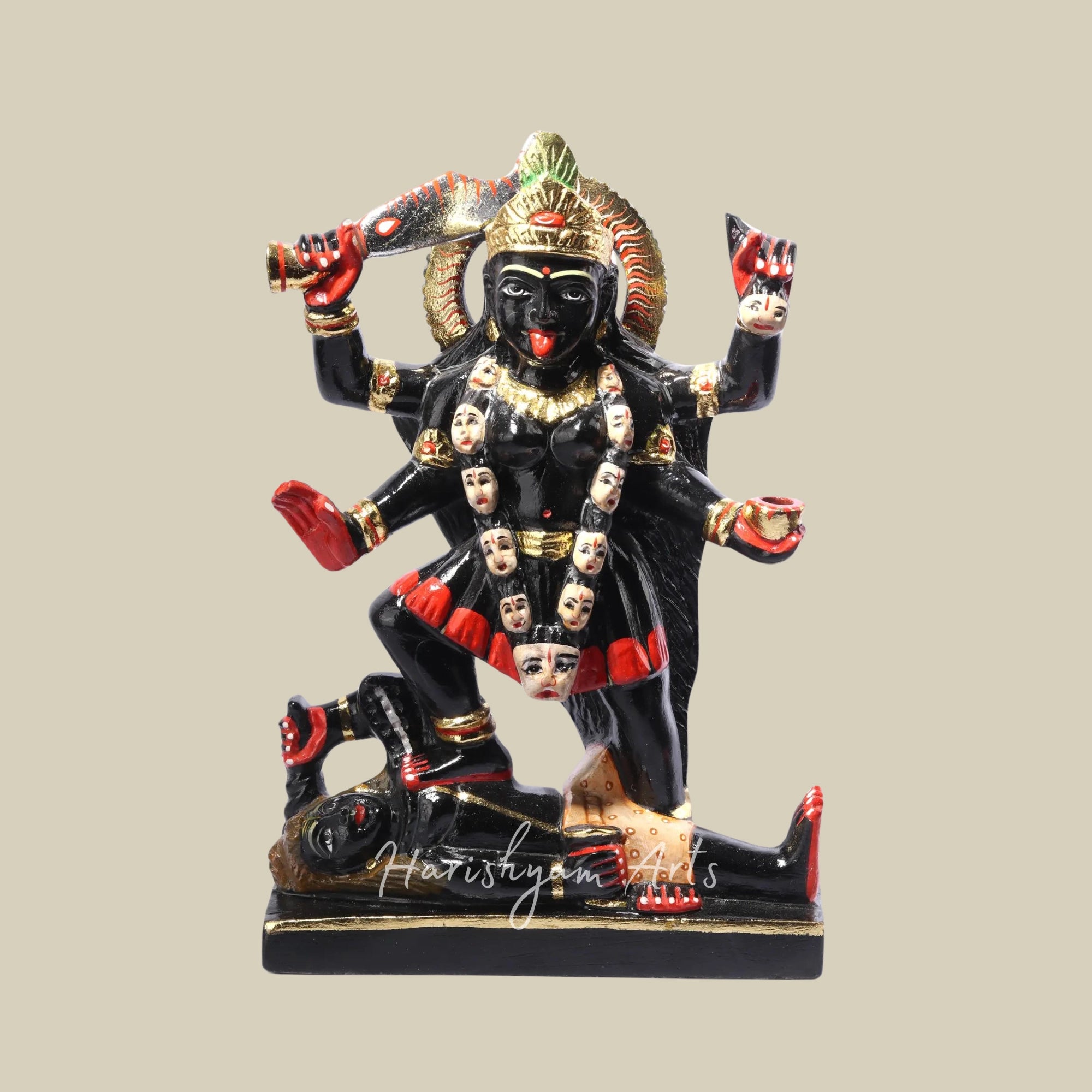 8" Buy Small Marble Kali Maa Statue Online 5