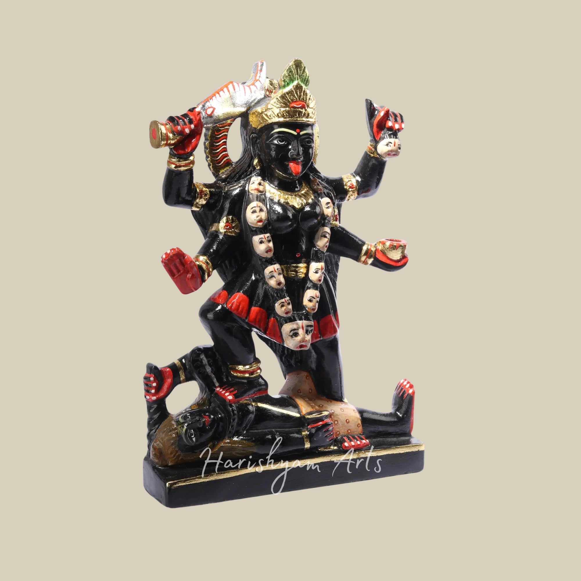 8" Buy Small Marble Kali Maa Statue Online5