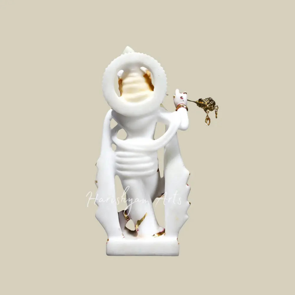 8" krishna playing flute marble moorti