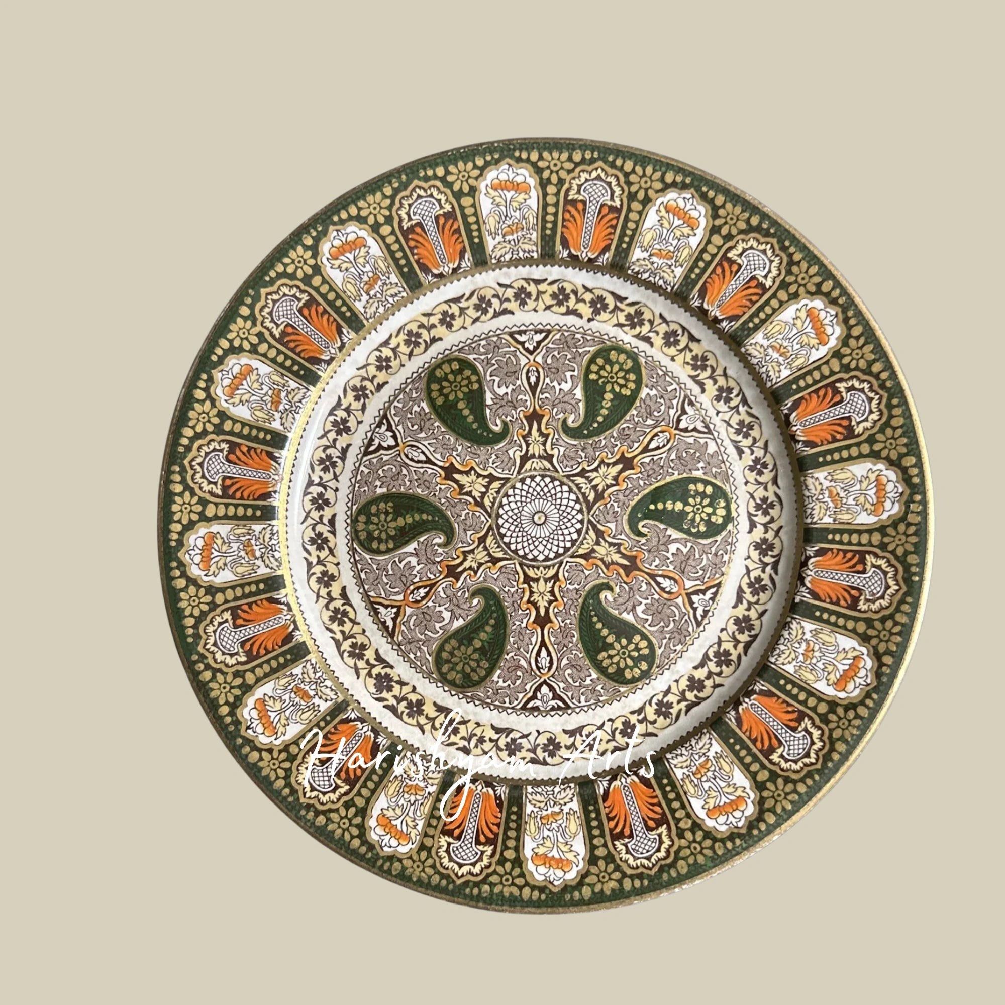 Antique Wedgwood Etruria England Plate – Timeless Indian Art Design