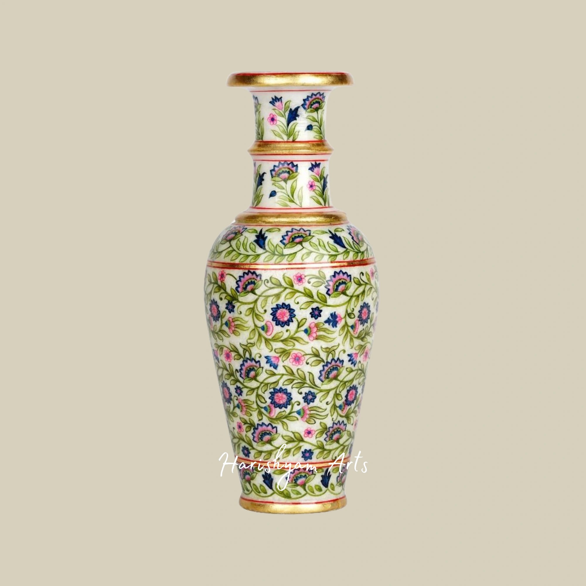 Artisan-Crafted Marble Decorative Vase for Luxurious Interior Styling1