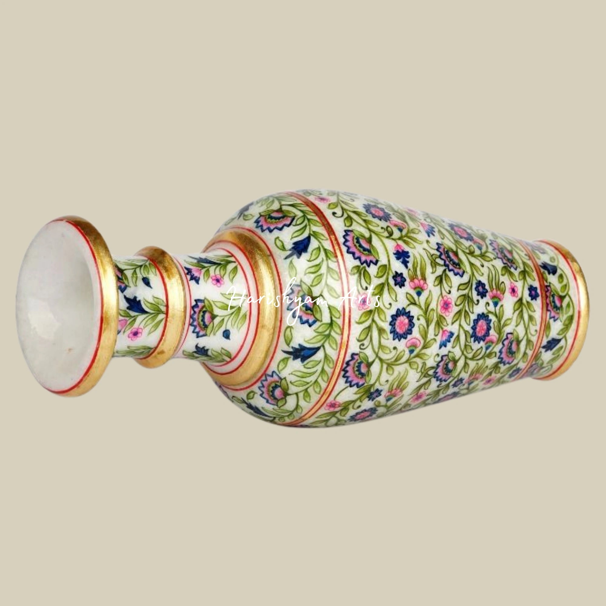Artisan-Crafted Marble Decorative Vase for Luxurious Interior Styling2