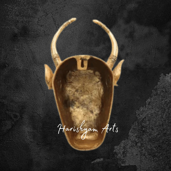 Artistic Bull Face Brass Wall Mount for Living Room Decor
