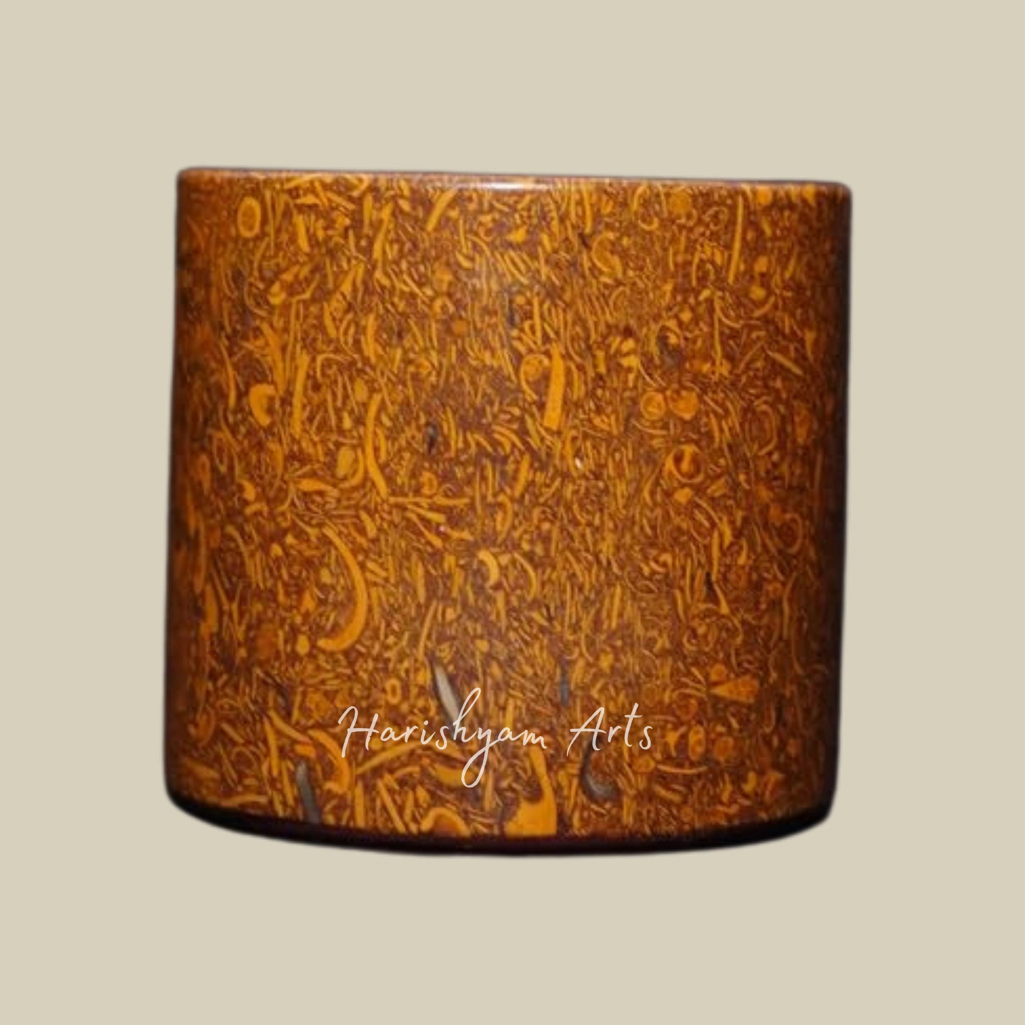 Authentic Desert Stone Drinkware Rustic Jaisalmer Habur Stone Collection Handmade Beverage Glass 250ml