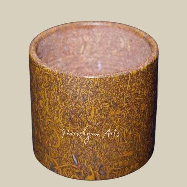 Authentic Desert Stone Drinkware Rustic Jaisalmer Habur Stone Collection Handmade Beverage Glass 250ml