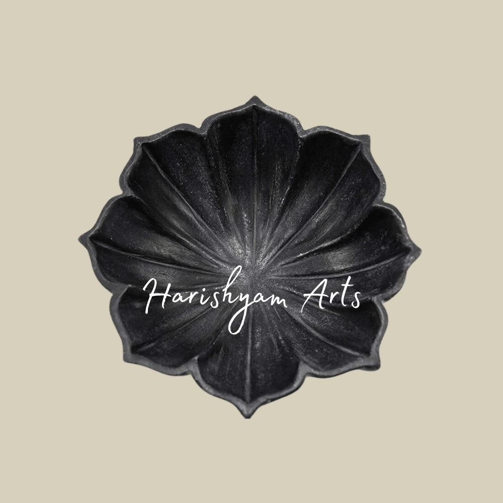 Black Lotus Marble Bowl