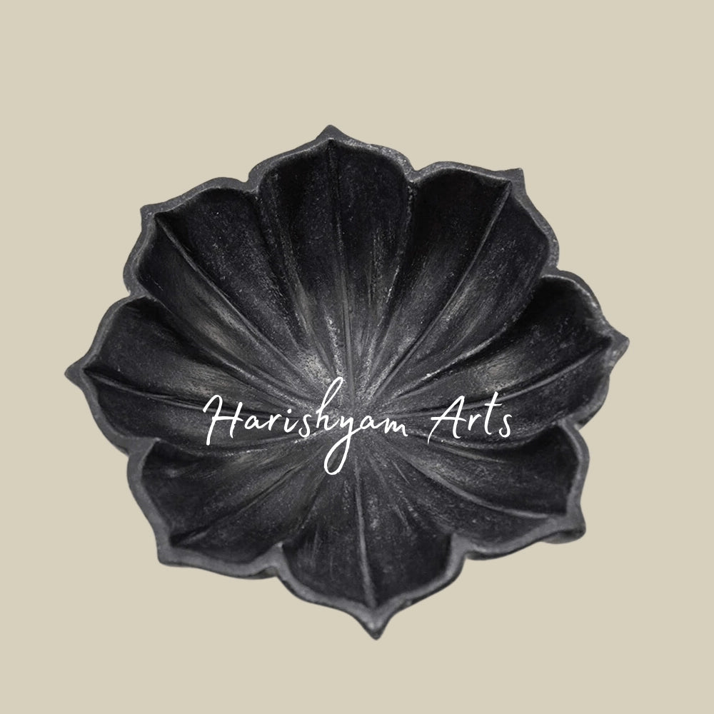 Black Lotus Marble Bowl