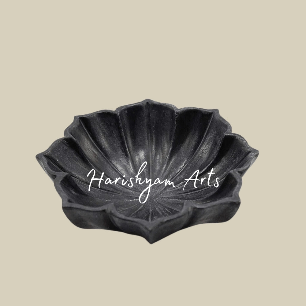 Black Lotus Marble Bowl