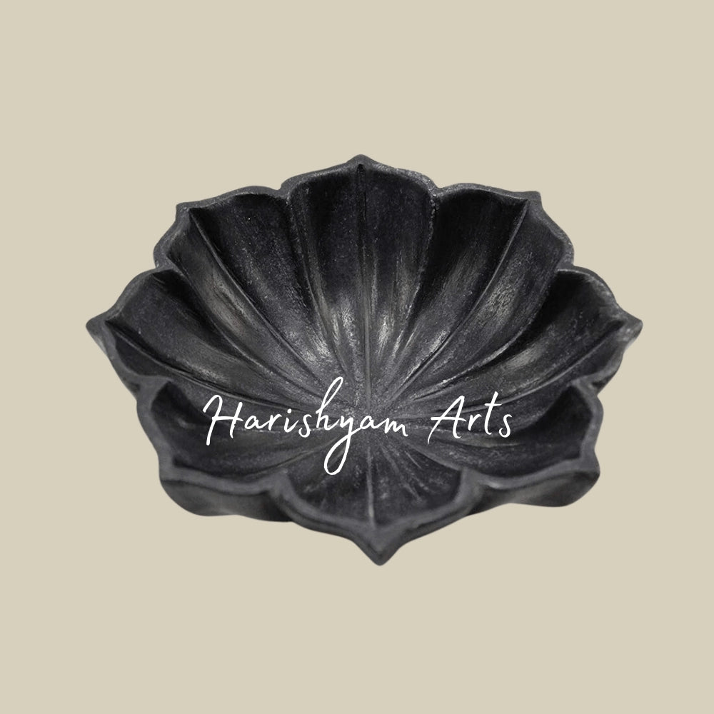 Black Lotus Marble Bowl