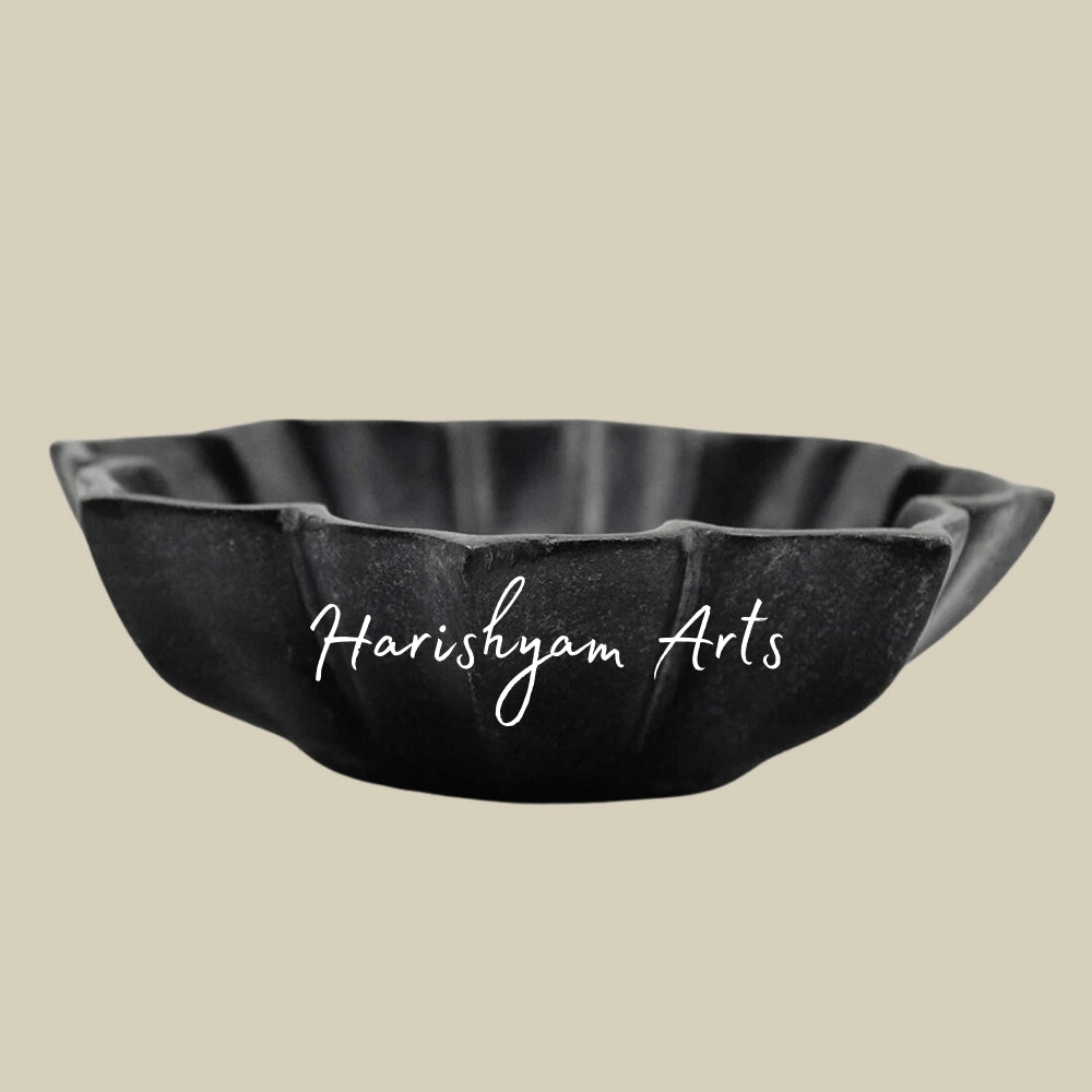 Black Lotus Marble Bowl