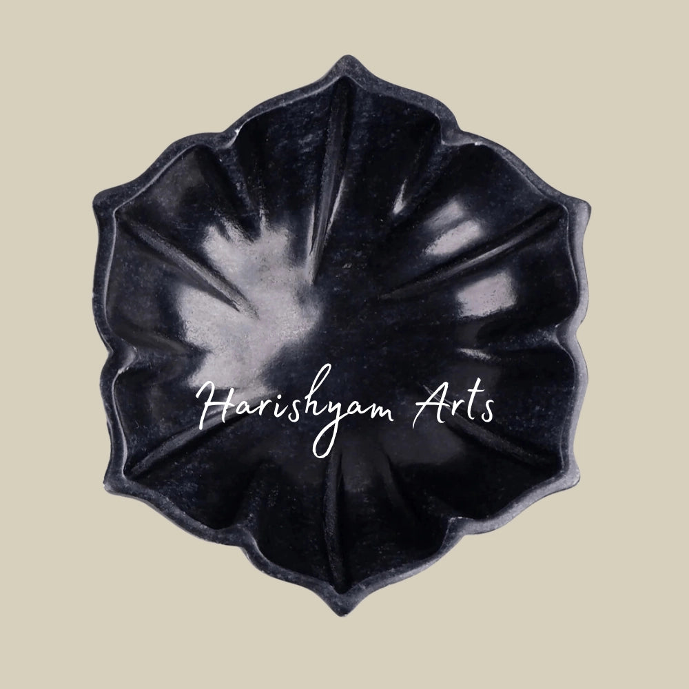 Black Lotus Marble Bowl