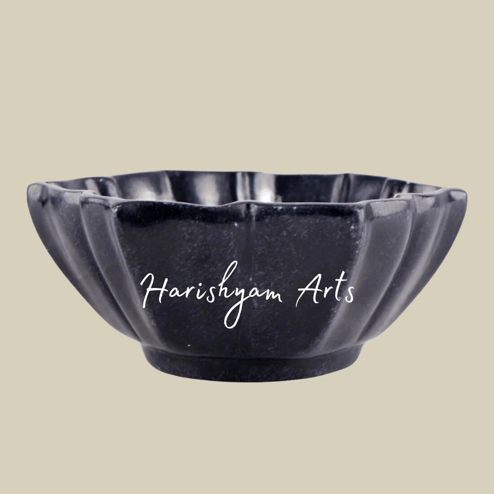 Black Lotus Marble Bowl