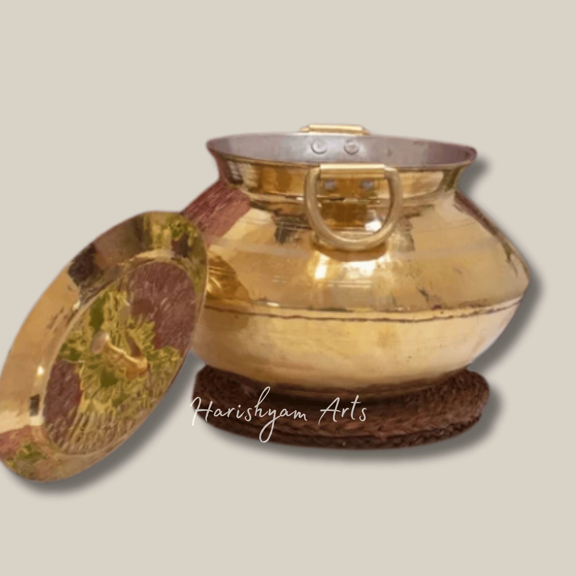 Brass Biryani Handi Pot for Dum Cooking and Flavored Rice Dishes