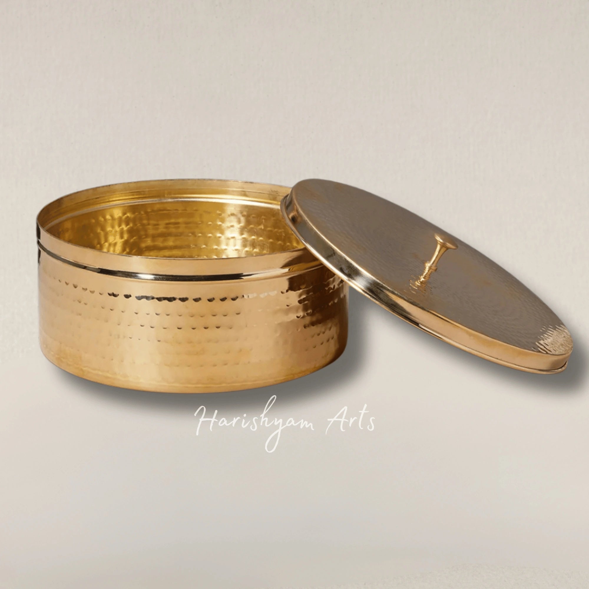 Brass Chapati Storage Box for Roti and Flatbread Keeping