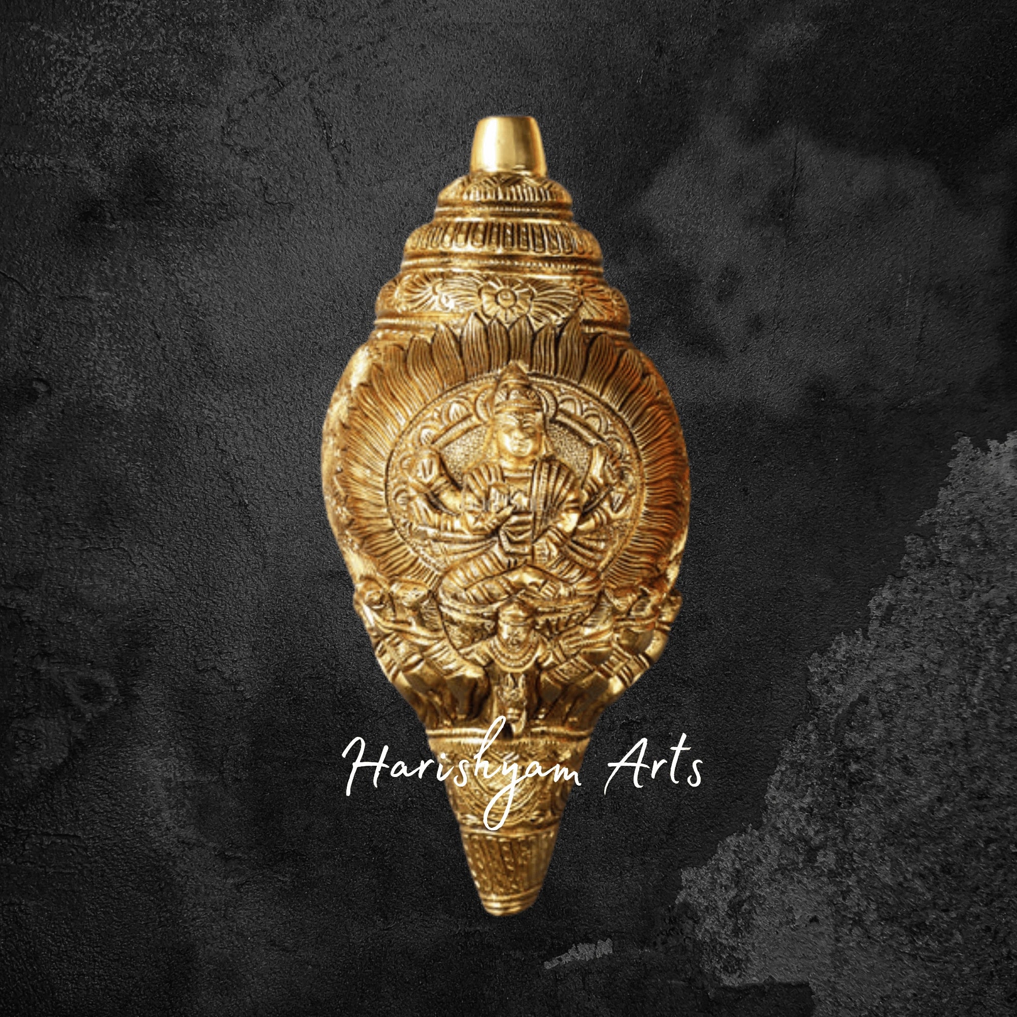 Brass Surya Dev Shankh in Superfine Finish for Puja