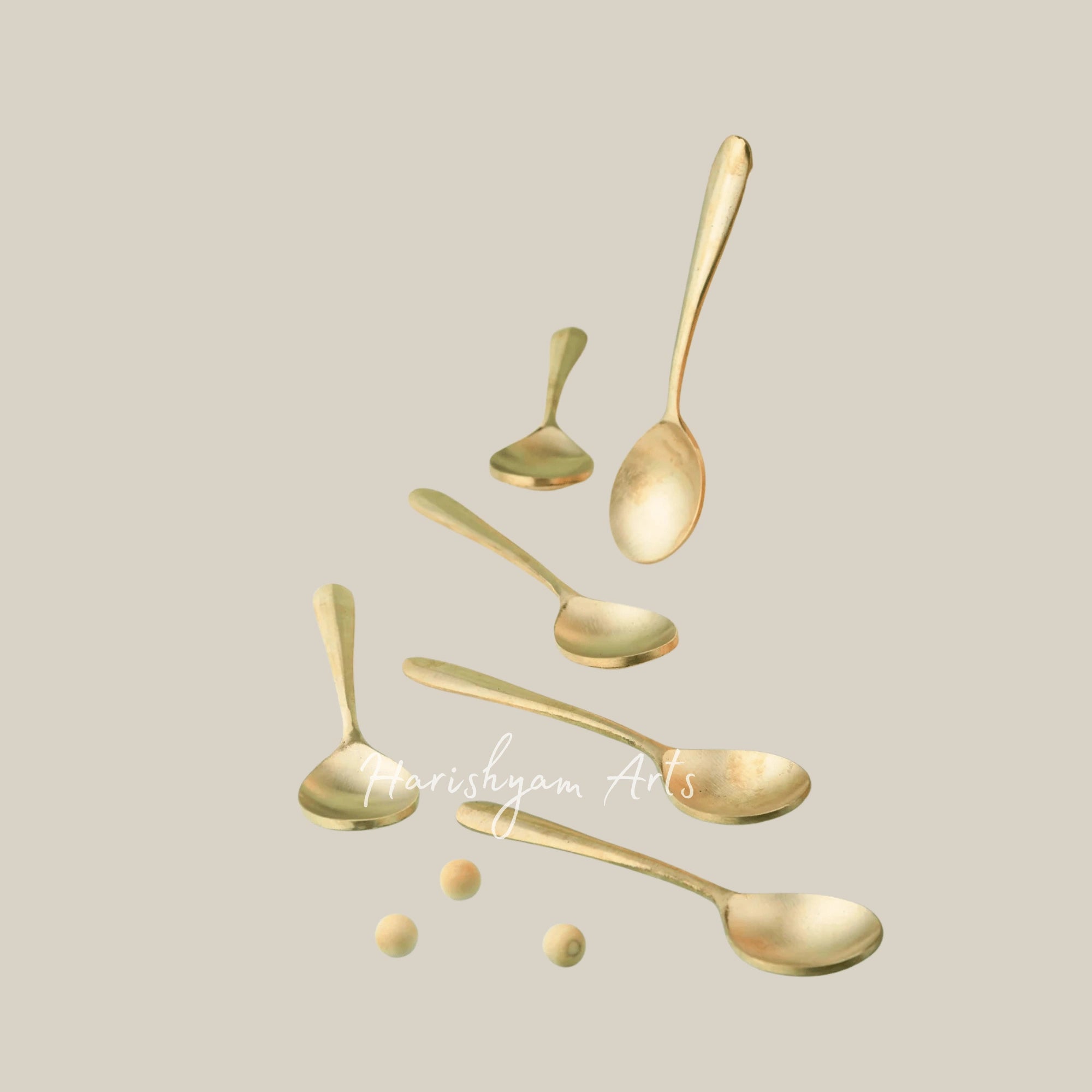 Bronze Spoon and Cutlery Set of 6 for Elegant Dining