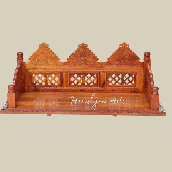 Carved Wooden Swing Seat