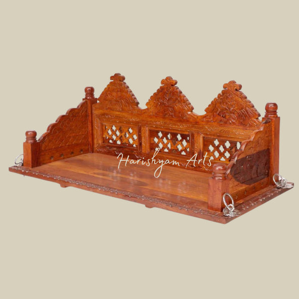 Carved Wooden Swing Seat