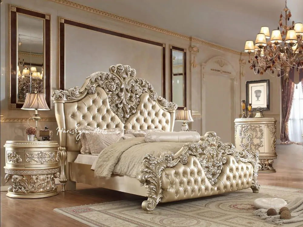 Champagne Elegance 3 Piece King Bedroom Set