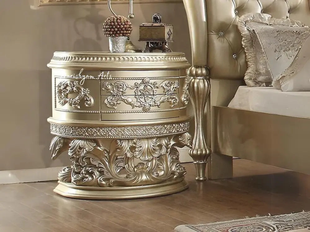 Champagne Elegance 3 Piece King Bedroom Set