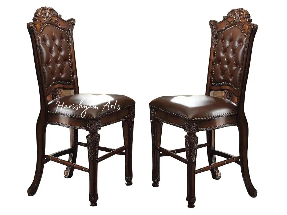 Cherry Glass Top Round Pedestal Dining Room Set
