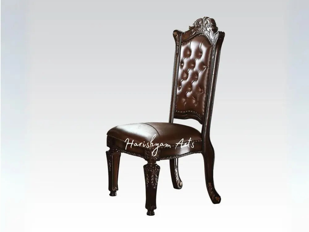 Cherry Glass Top Round Pedestal Dining Room Set