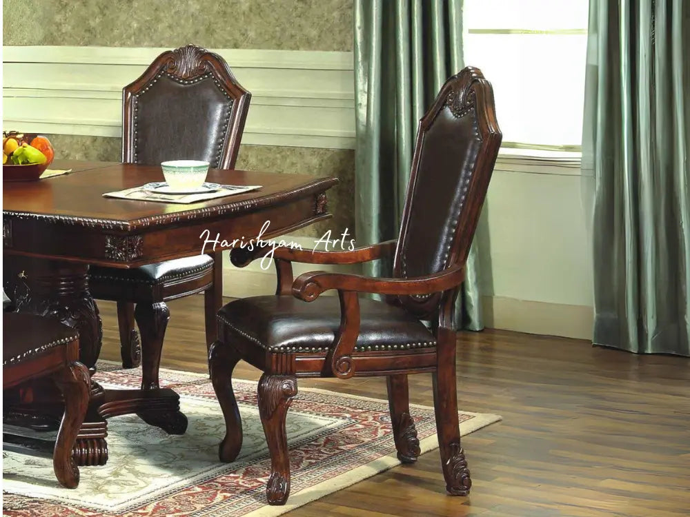 Classic Cherry Rectangular Double Pedestal Dining Room Set