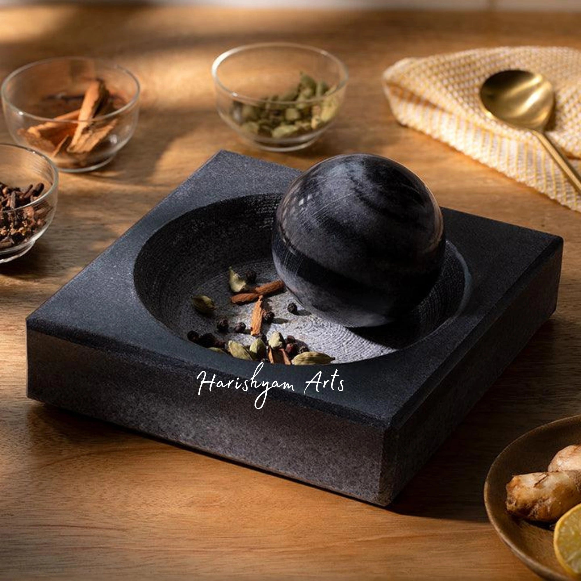 Classic Marble Mortar & Pestle Set