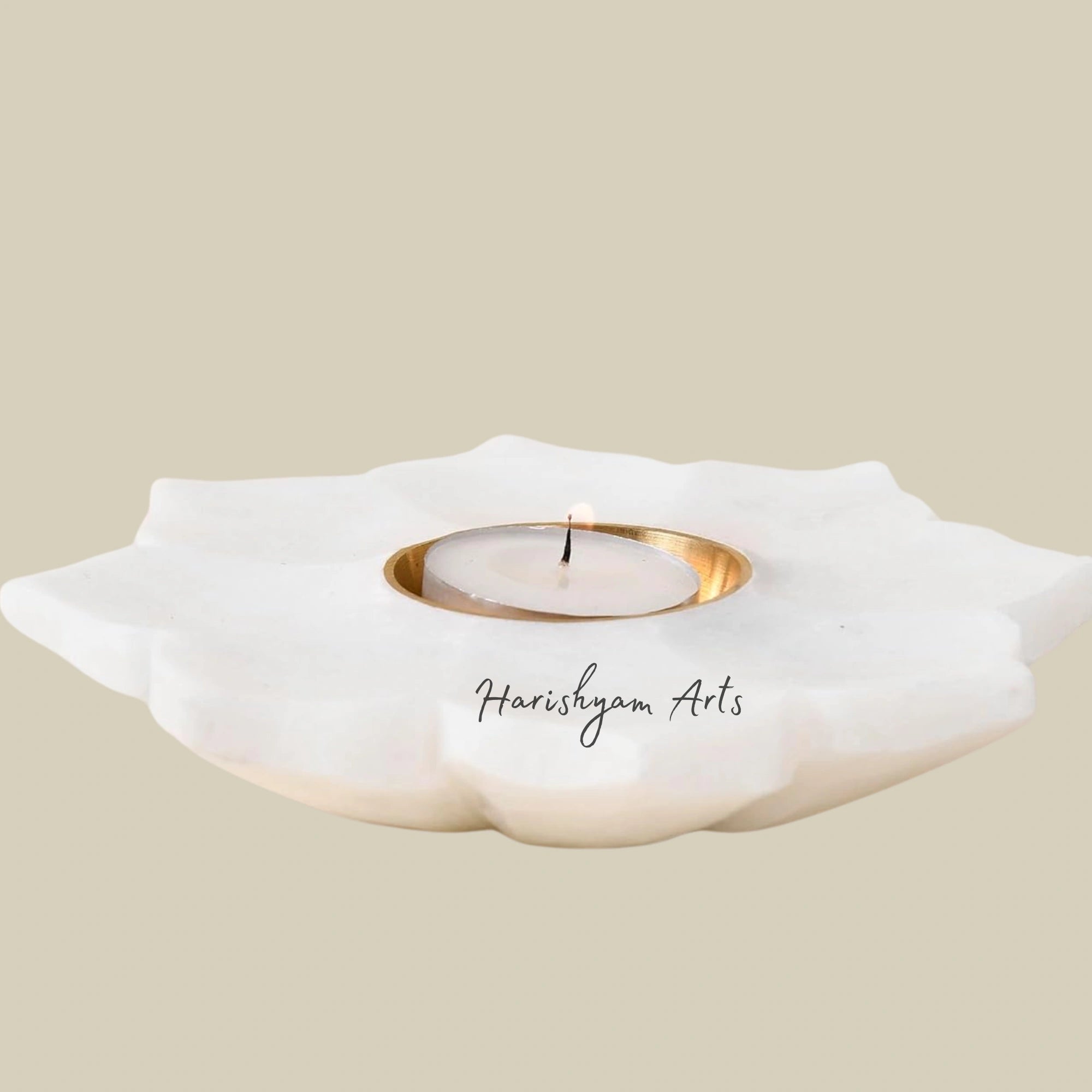 Classic Marble and Brass Oil Diya Lamp3