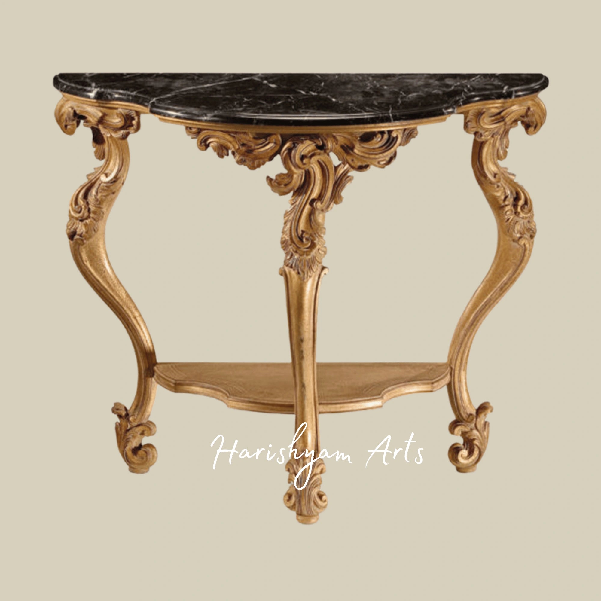 Classic Ornate French Style Console Table3