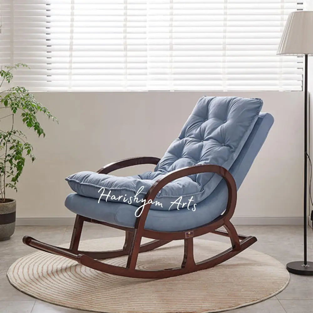 Colonial Comfort Wooden Rocking Chair with Super Cushions