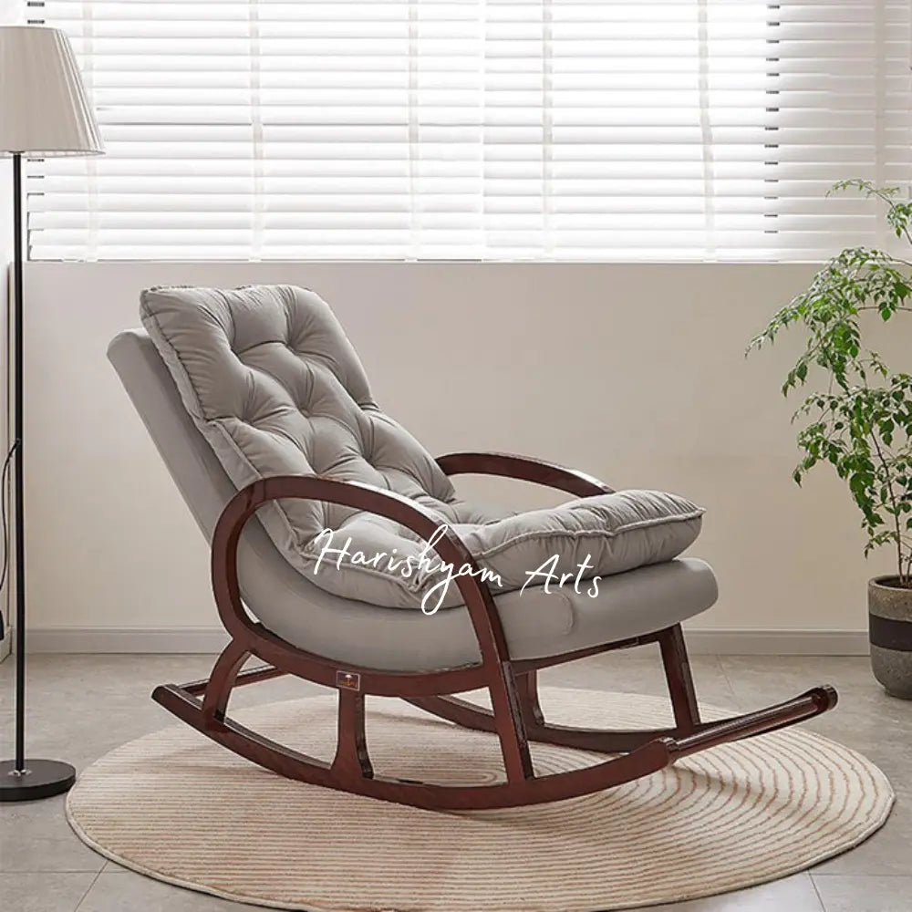 Colonial Comfort Wooden Rocking Chair with Super Cushions