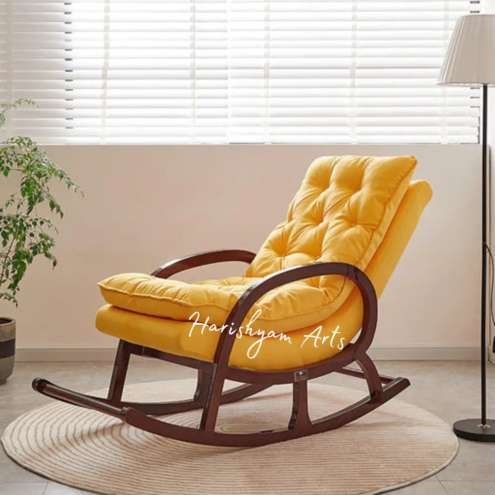 Colonial Comfort Wooden Rocking Chair with Super Cushions