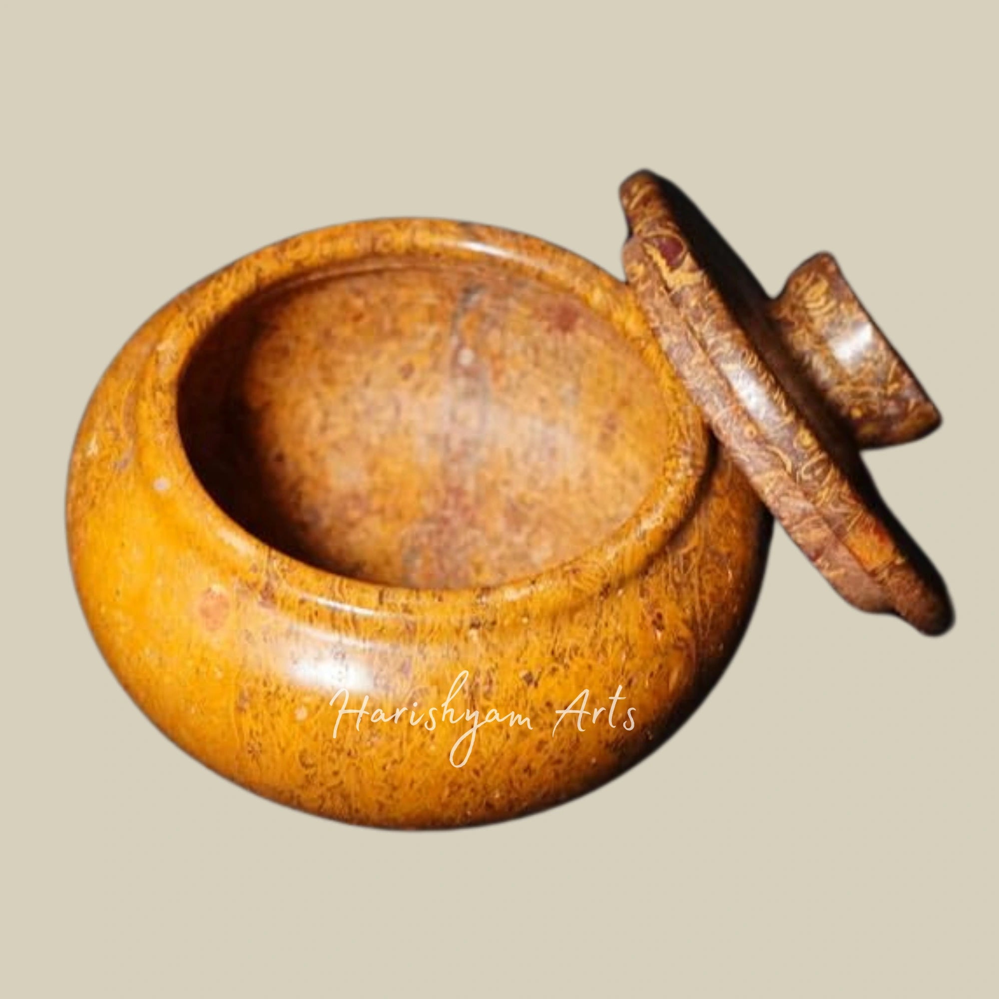 Compact Habur Stone Cooking Pot Collection Handmade Desert Cookware Traditional Bowl 200ml