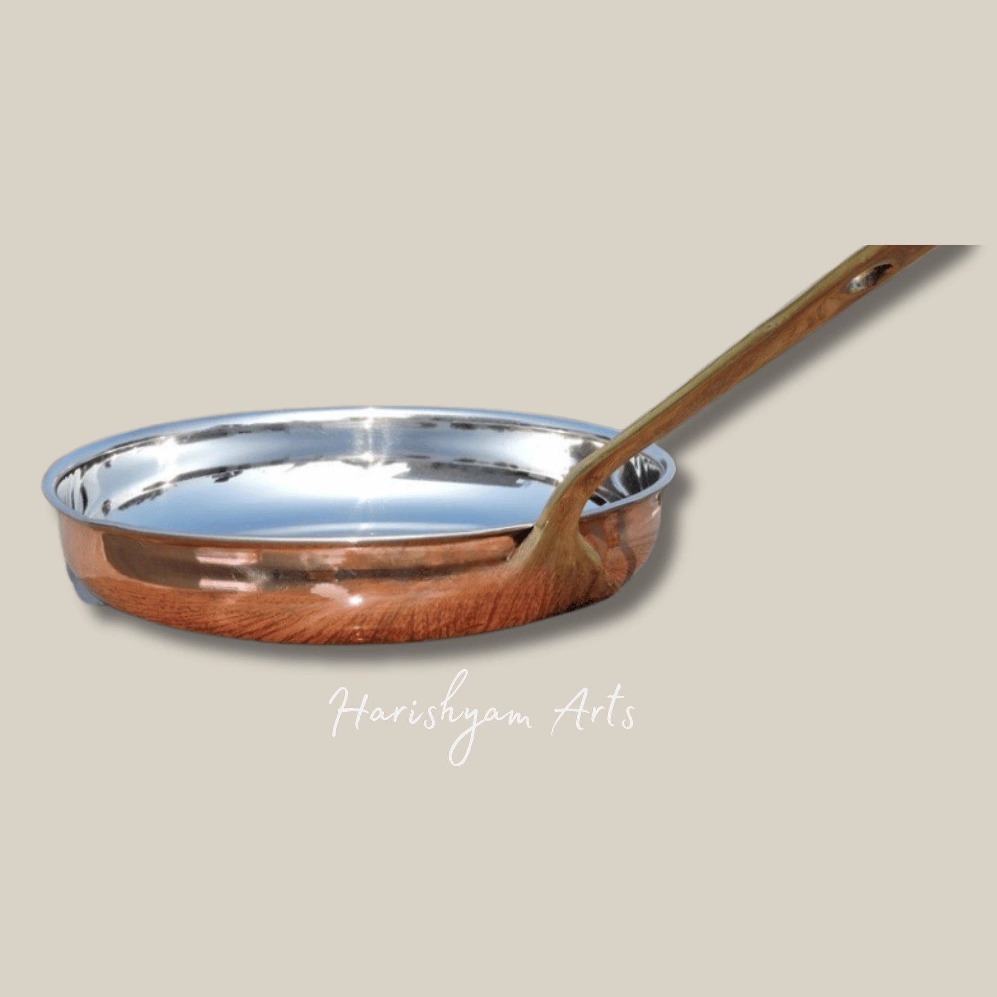Copper Clad Frying Pan for Daily Cooking and Traditional Meals