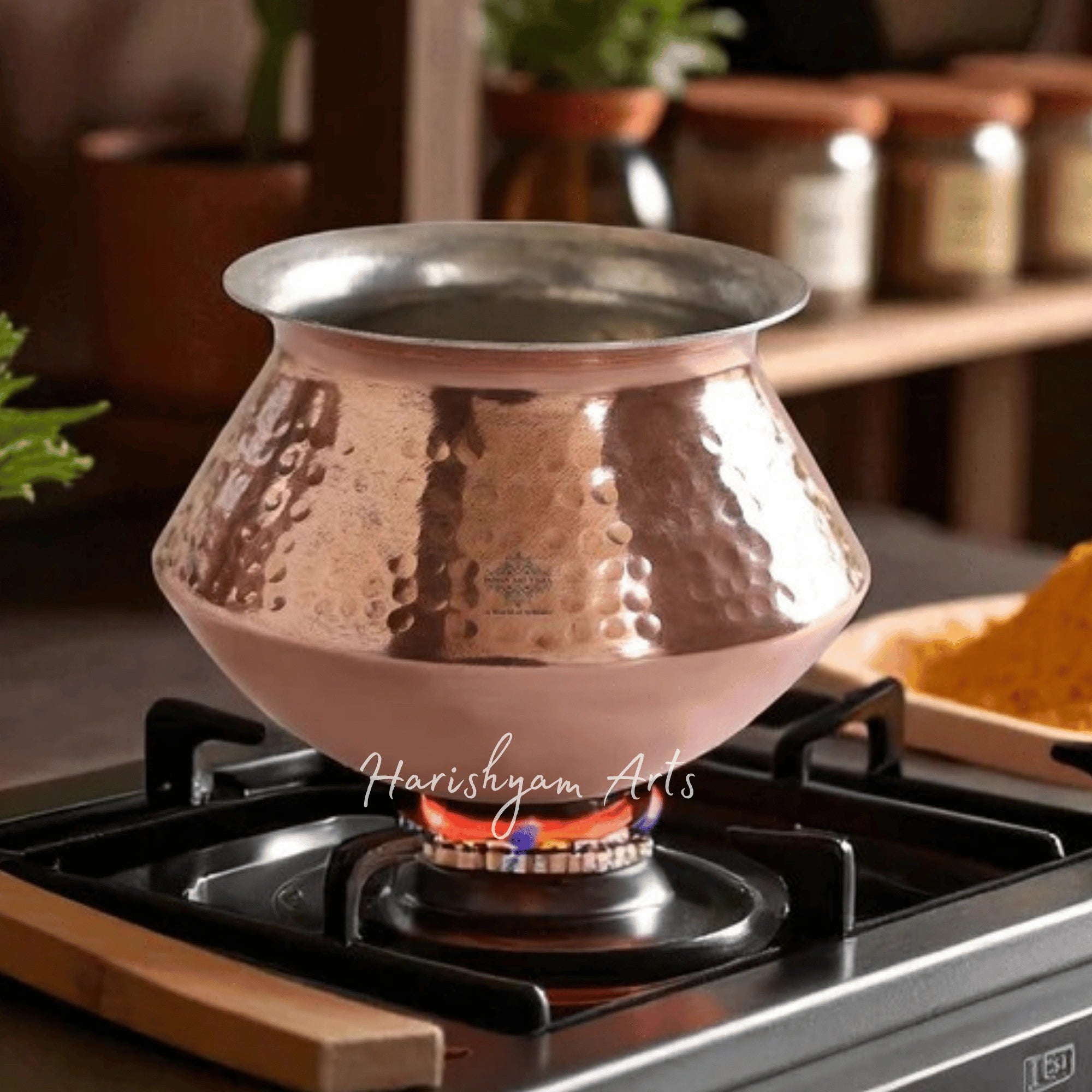 Copper Degchi with Tin Lined Interior for Authentic Indian Cooking