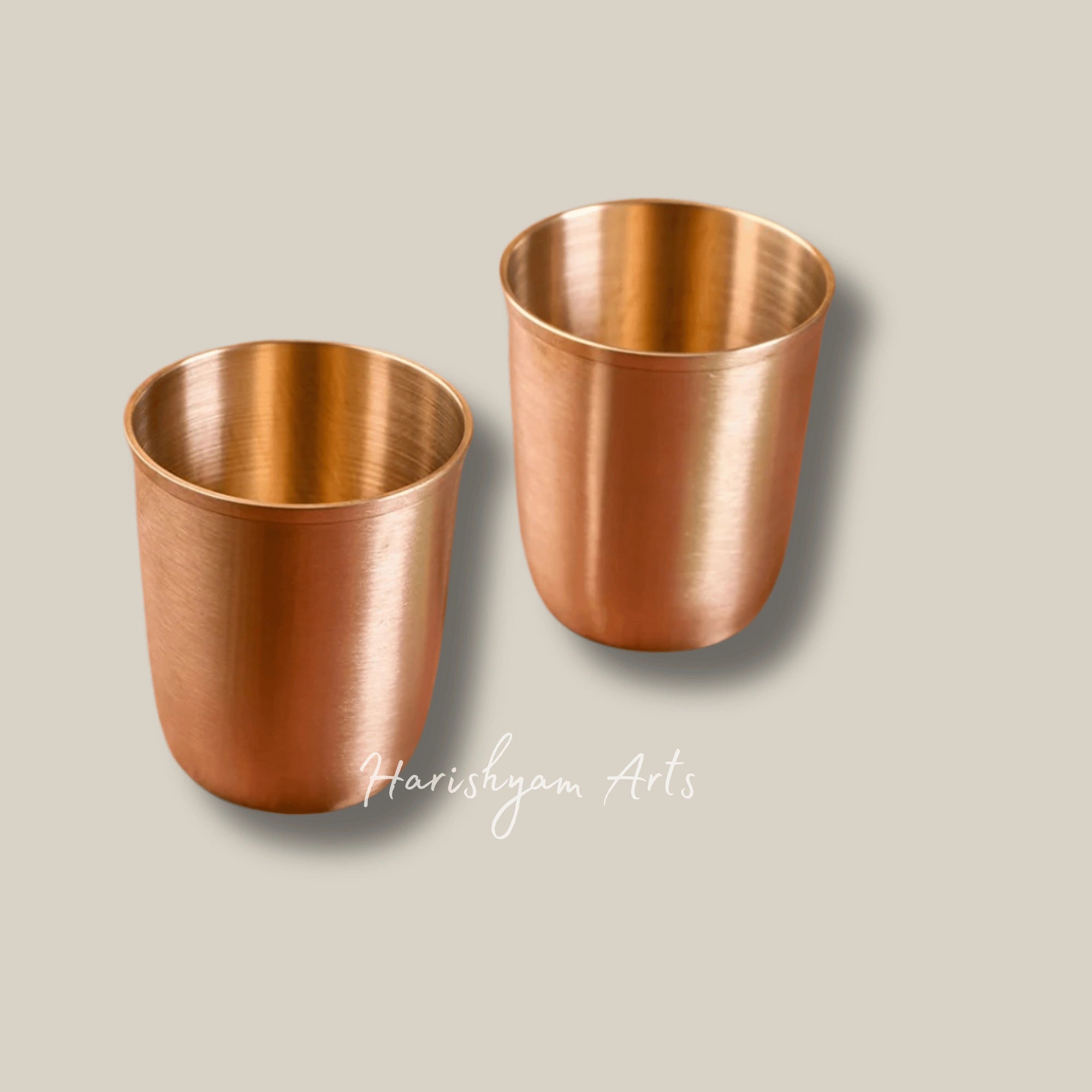 Deluxe Kansa Drinking Glass Set of 2 for Daily Use and Gifting