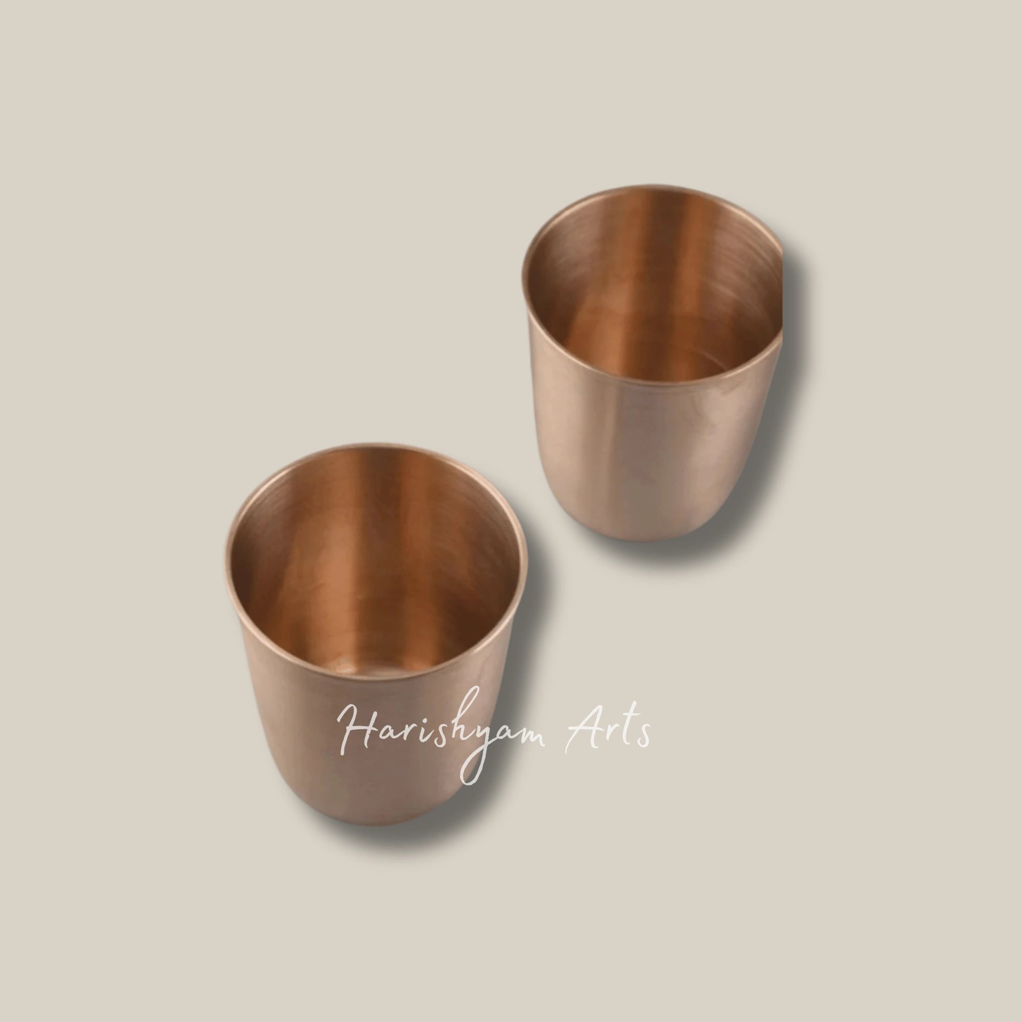 Deluxe Kansa Drinking Glass Set of 2 for Daily Use and Gifting