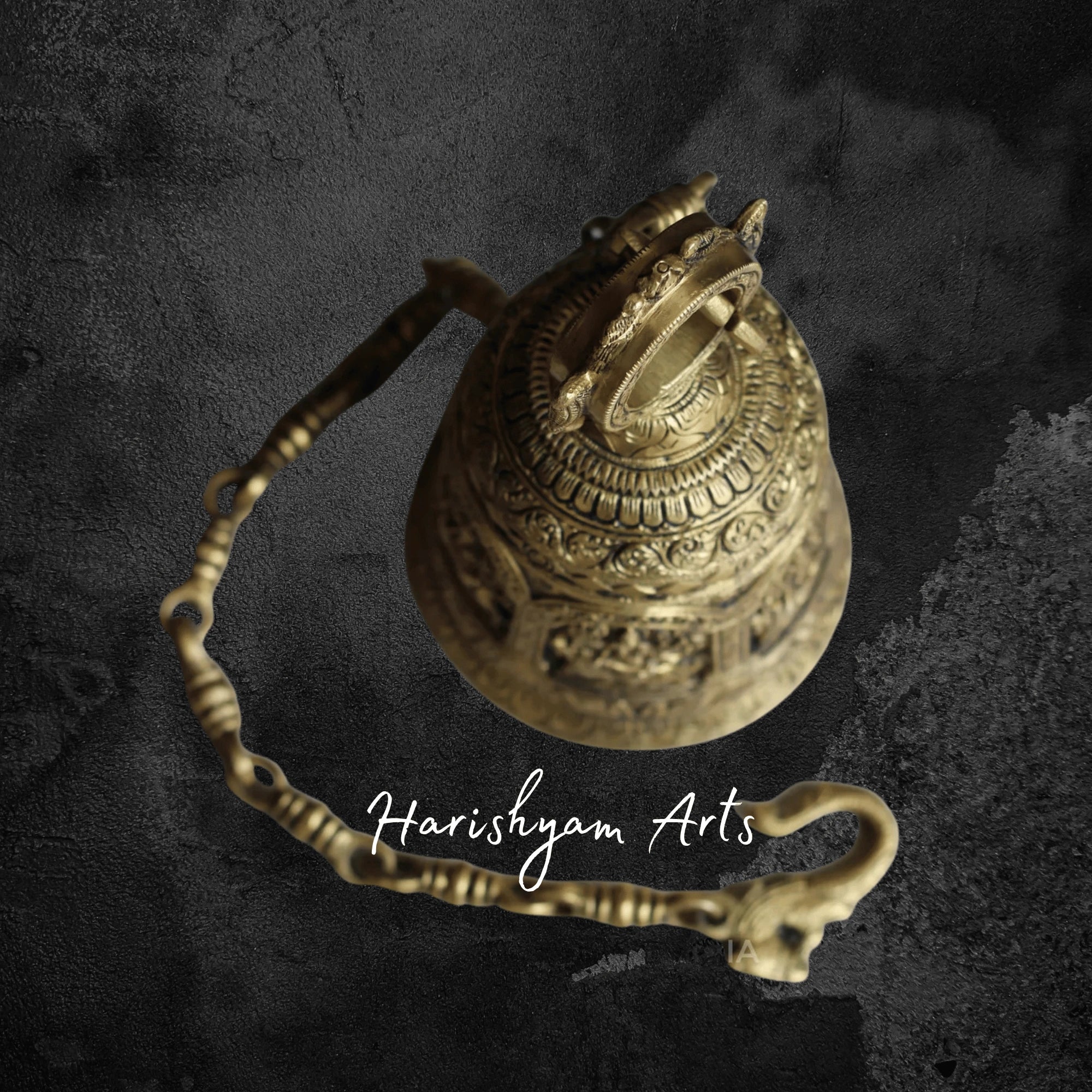 Divine Brass Durga Bell for Mandir and Festival Rituals