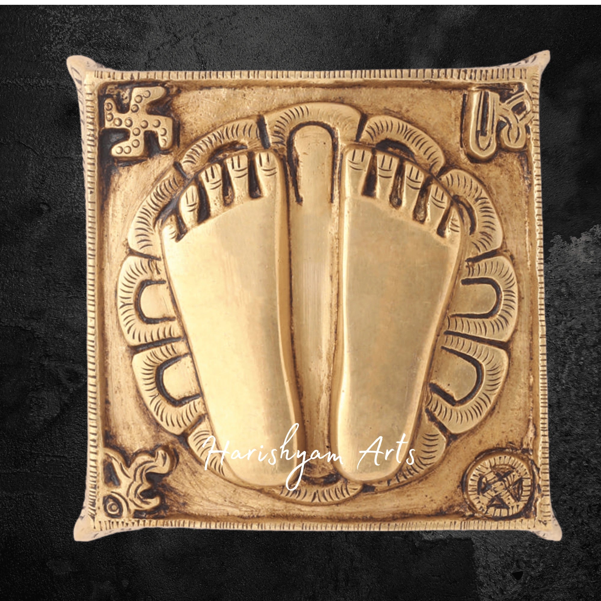 Divine Brass Superfine Charan Paduka for Puja Room