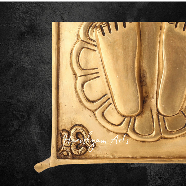 Divine Brass Superfine Charan Paduka for Puja Room